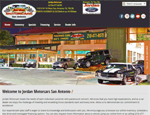 Tablet Screenshot of jordanmotorcars.com